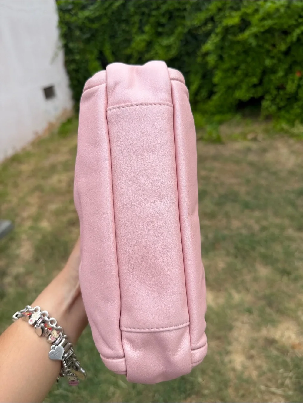 Coach Parker 13621 Pink Pearl Leather Kisslock Shoulder Bag Chain NWT Rare